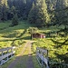 kleine Hütte am Ende des Fahrwegs nach der unteren Wengenalpe - zu der geht man allerdings nicht hinter