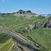 Ausblick vom Langrain zum doppelgipfligen Guli