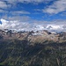 das Venter Tal gegenüber, die Wildspitze ist in Wolken