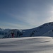 Jetzt geht ein kurz sanft über den Gletscher