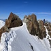 Perfekte Spur zwischen den Felsen