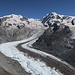 Ausblick vom Riffelhorn auf den Gornergletscher und Monte Rosa