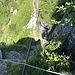die Stelle im Blick hinab