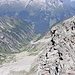 Tiefblick ins Gunggltal, durch das man ebenfalls zur Zsigmondyspitze zusteigen kann.