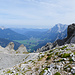 Blick nach Ehrwald mit Zugspitze rechts