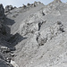 Finales Aufstiegskar zum Wannig mit Restschnee Ende August
