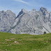 Berglesboden mit Wamperter Schrofen Marienspitze und Grünstein
