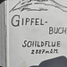 Das Gipfelbuch ist 20 Jahre alt und pro Jahr tragen sich etwa 5 Personen ein