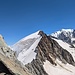 Rückblick auf die Dômes de Miage und den Glacier de l'Armancette