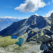 Sur la crête Schwarzhorn - Rothorn, vue sur le Emshorn, Brunnethorn et les lacs de Märetschi.