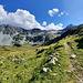 Sur le bon chemin montant au col de Parilet.