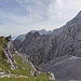 Blick nach Osten aus dem Schrofenanstieg