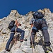 Mitten im Klettersteig