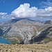 Tiefblick zum Limmerensee - der Weg scheint inzwischen recht ausgeprägt, jedenfalls ist er von oben gut zu sehen