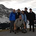 happy und zufrieden: Gipfel Kronberg erreicht mit Säntis im Hintergrund