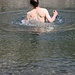 Ich verblieb nur kurz im kalten Wasser