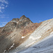 Mittlerer Ramolkogel mit Mond über dem Gipfel