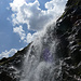Sonne, Wolken, Wasser, Stein beim Abstieg vom Ramolhaus