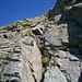 Erste leichte Kletterstelle
