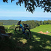 Wunderbare Aussicht bei der Sitzbank auf den östlichen Kaienspitz