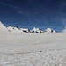 Blick von der Skipiste auf den unscheinbar wirkenden Pollux