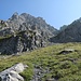 Auf dem Weg ins Couloir. Wir hielten uns beim Aufstieg eher links.