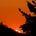 Im Abstieg zur Santelhöchi komme ich in den Genuss vom Sonnenuntergang.