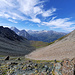 Au col du Tsaté, vue sur le val d'Hérens.