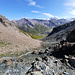 Au col du Tsaté, vue sur le val de Moiry.