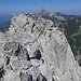Die letzten Meter vor dem Gipfelkreuz des Nordgipfels