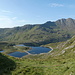 das Snowdon Hufeisen mit dem Reservoir Llyn Llydaw im Vordergrund