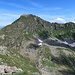 Rückblich zur Montagna Ronda mit der steilen Grasflanke.