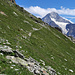 Vue arrière sur l'ancien sentier qui menait au Spalihorn. 