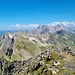 Blick vom Vorder Grauspitz zu Schesaplana & Co