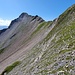 Querung über Schrofen und Schutt unter dem Schwarzhorn auf ca. 2450m nach Westen
