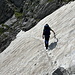 Encore une traversée en neige. La glissade est interdite.