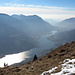 Il Lago d'Endine e la Val Cavallina dalla cima del Monte Sparavera.