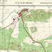 Ausschnitt aus der Topographischen Karte DDR 1:25’000, Blatt N-33-109-D-c Spaatz mit den Rhinower Bergen am Nordrand des Ländchen Rhinow.<br />Bis zur Wende waren diese Karten der Öffentlichkeit nicht zugänglich (Vertrauliche Verschlußsache), erst danach wurde der «Geheimhaltungsgrad aufgehoben» und die Karten konnten (mit teils abenteuerlich langen Laufzeiten) auch von Privatpersonen beschafft werden. Die Hintergründe habe ich in <a href="https://www.hikr.org/tour/post179346.html">diesem Bericht</a> vom Sommer 2023 erläutert.