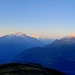 Lever de soleil sur Mischabel et Weisshorn