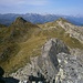 Zapfkopf Mittelgipfel und Westgipfel vom Ostgipfel