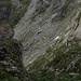 Au col du Sarshlau, vue en arrière vers le chemin très raide de la montée