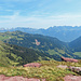 endlich auf der Anhöhe der Alp Fursch angekommen geniesse ich die schöne Aussicht