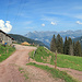 Alp Lauibode, ab hier ist die Strasse wieder besser