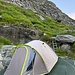 Statt im 16 Schlag schlafen, unser Separee für die Nacht.<br />Dieser Luxus bietet die Hütte für solche die draussen nächtigen wollen an ...<br />(Foto von Susannne)