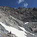 Einstieg auf den Felssporn