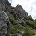 Abkletterstelle am Nordgrat