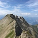 Blick vom Schwarzhorn in Richtung des geplanten Weiterwegs über den Grat zum Grauspitz