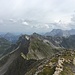 Blick vom Grauspitz zurück Richtung Schwarzhorn und Naafkopf