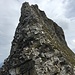 Rückblick auf die schwierigste Passage der Tour: Abstieg über den Westgrat des Schwarzhorns.