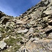 Aufstieg in der Flanke zum Pizzo Crozlina